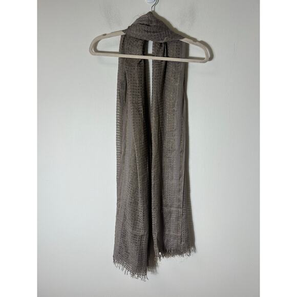 Grey and Gold Scarf - Picture 2 of 3
